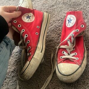 Barely worn / used couple years old red women size 7 converse!!! $26